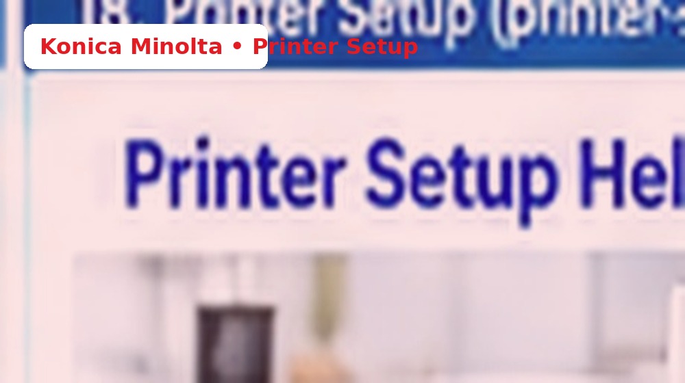 Printer setup