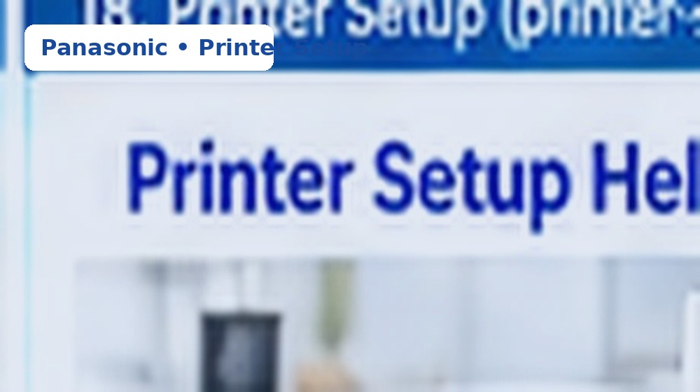Printer setup