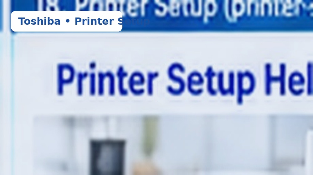 Printer setup