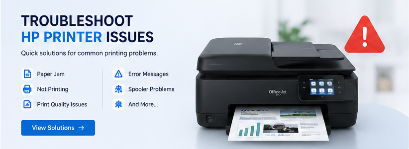 Printer troubleshooting visual guide